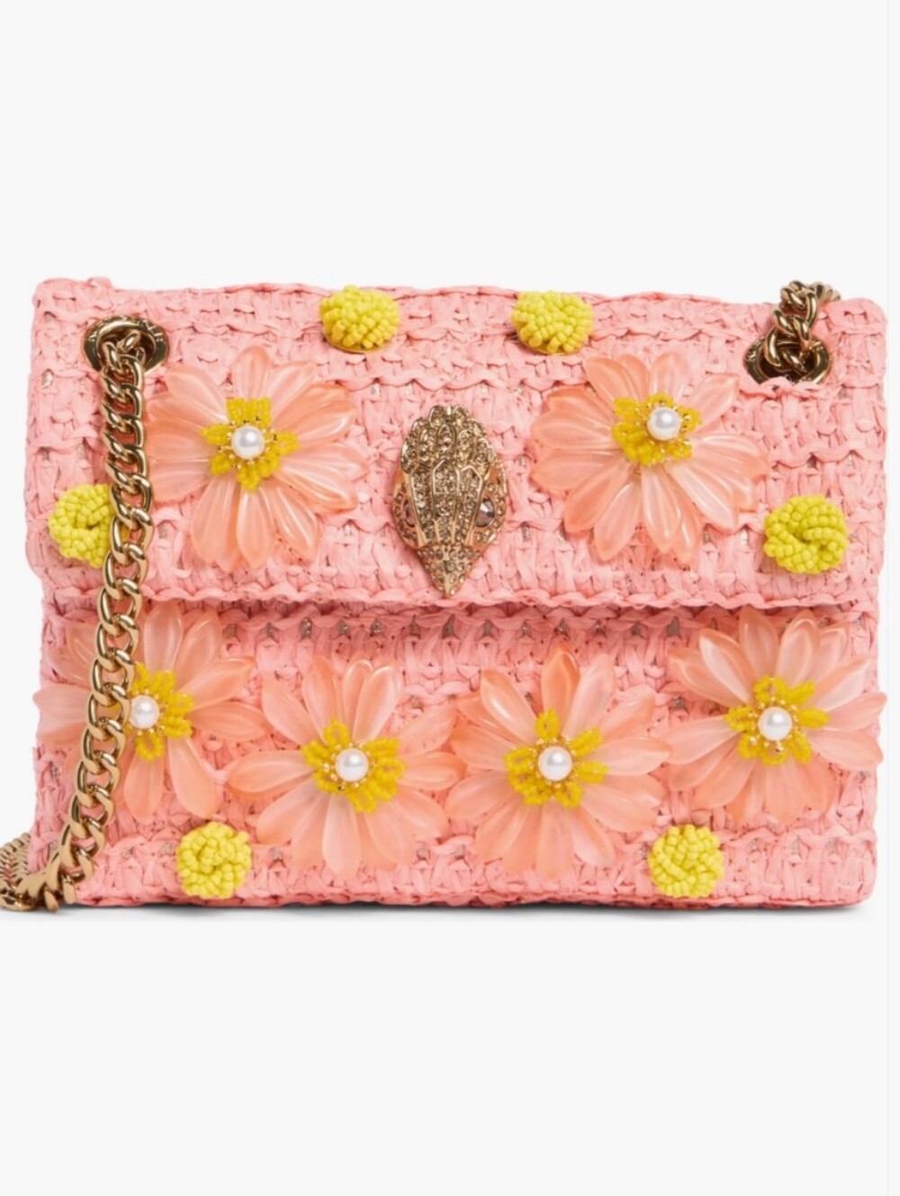 Kurt Geiger Floral Embellished Shoulder Bag